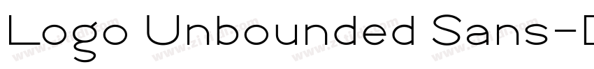 Logo Unbounded Sans字体转换